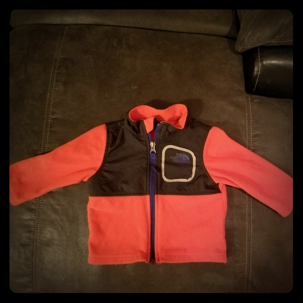 North Face Red and Black Infant Jacket